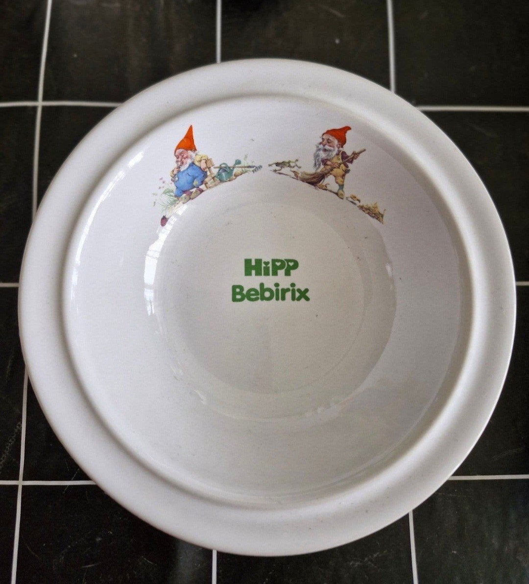 Vintage Hipp Bebirix schaaltje met kabouters, Antiek en Kunst, Ophalen of Verzenden