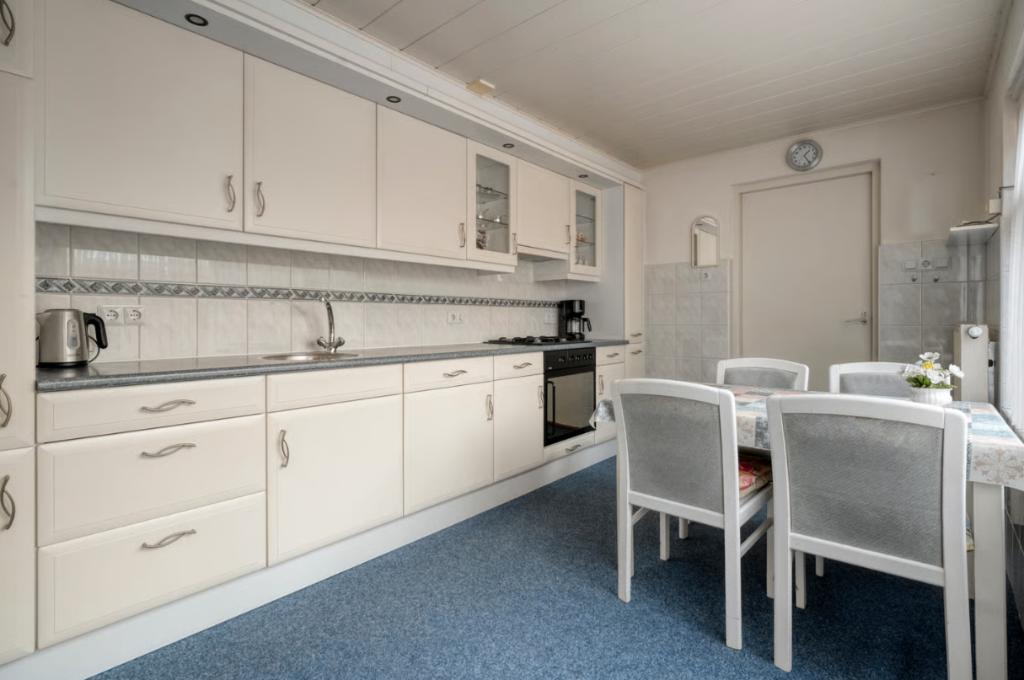 Volledige keuken van merk GEBA 420cm lengte, Ophalen, Gebruikt, Wit, Enkelwandige keuken