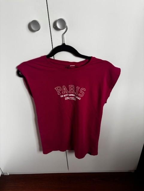 Roze shirt met paris opdruk maat 158-164 (advr 35), Kinderen en Baby's, Kinderkleding | Maat 158, Ophalen of Verzenden, Zo goed als nieuw
