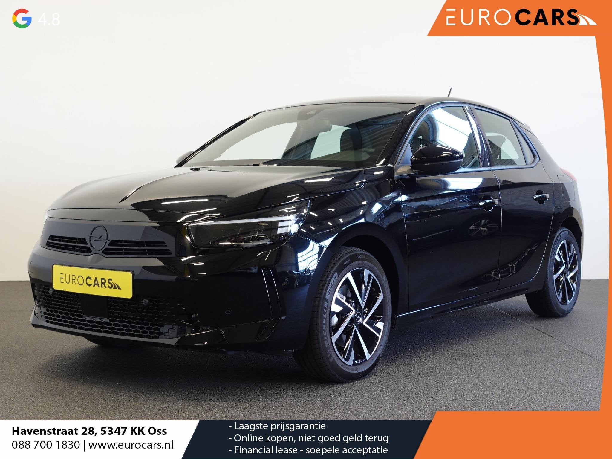 Opel Corsa 1.2 Turbo 100pk Hybrid GS Navigatie Apple Carplay, Auto's, Stof, Gebruikt, 1199 cc, 610 kg