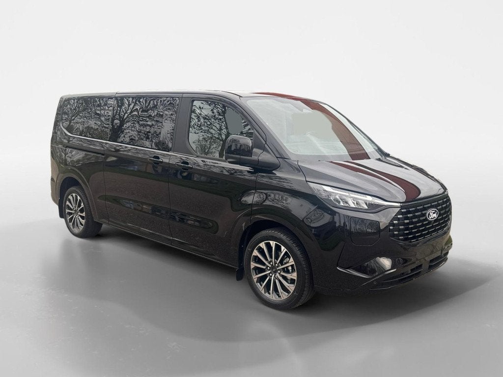 Ford Tourneo Custom 340 2.5 PHEV L2H1 Titanium X 8 persoons, Auto's, 232 pk, Zwart, Nieuw, Hybride Elektrisch/Benzine