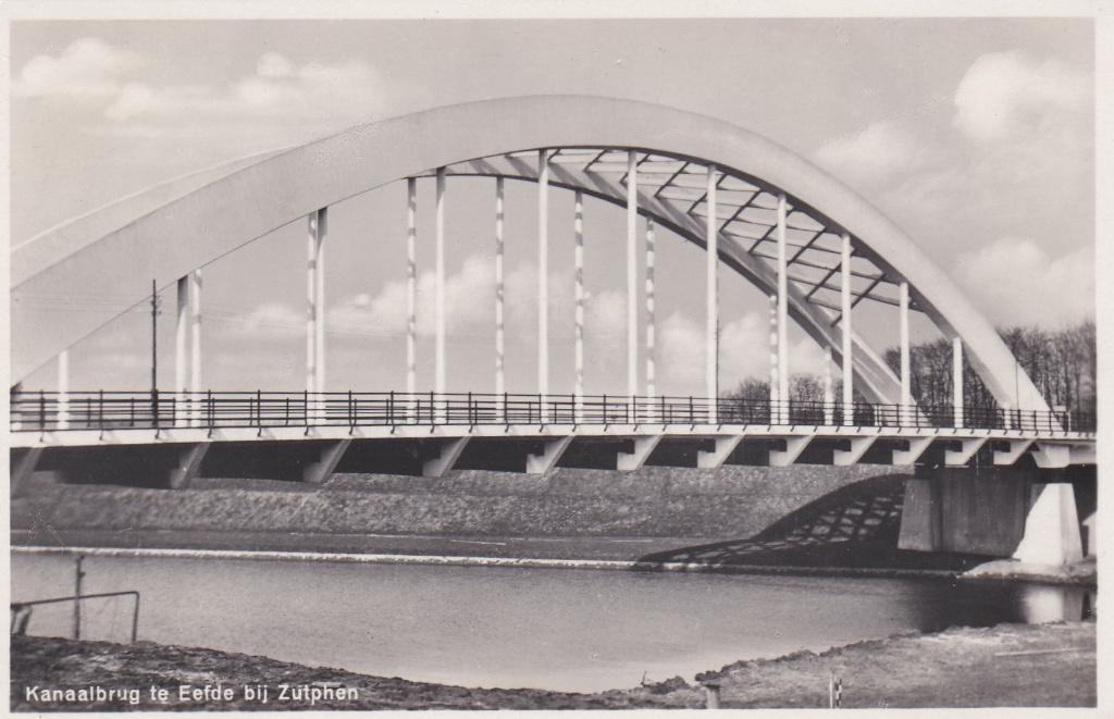 18347 Kanaalbrug te eefde bij Zutphen Gelderland Gelopen, Verzenden, 1920 tot 1940, Gelopen, Gelderland