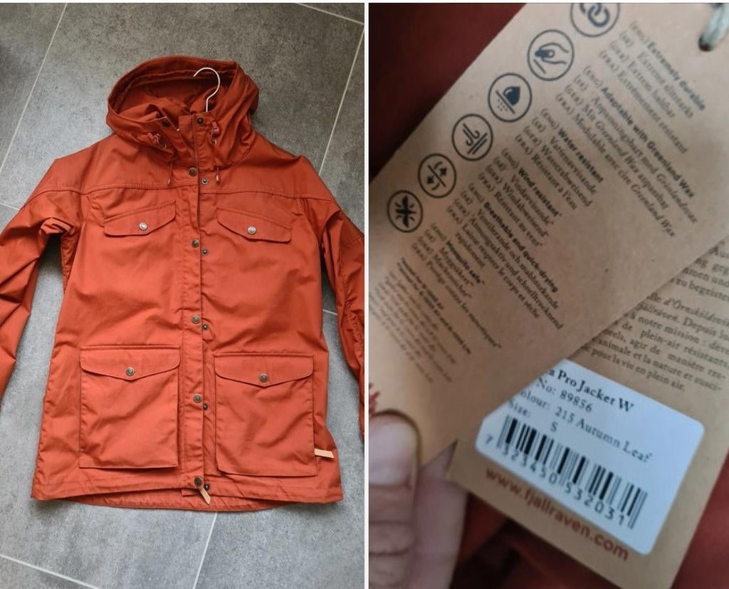 NIEUW! Fjallraven Vidda Pro G-1000 wandeljack parka outdoor, Oranje, Ophalen of Verzenden, Maat 36 (S), Fjallraven