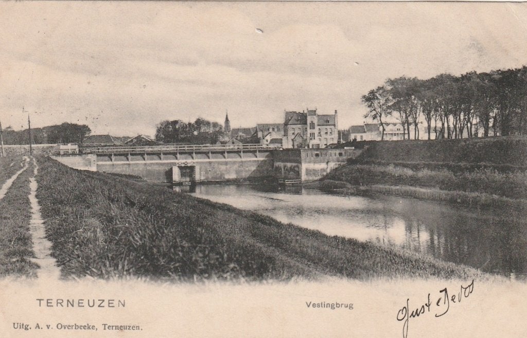 TERNEUZEN Vestingbrug 1904, Verzenden, Voor 1920, Gelopen, Zeeland