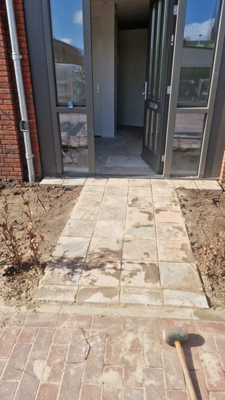 Gratis tuin tegels, Tuin en Terras, Ophalen, Gebruikt, Beton, Terrastegels