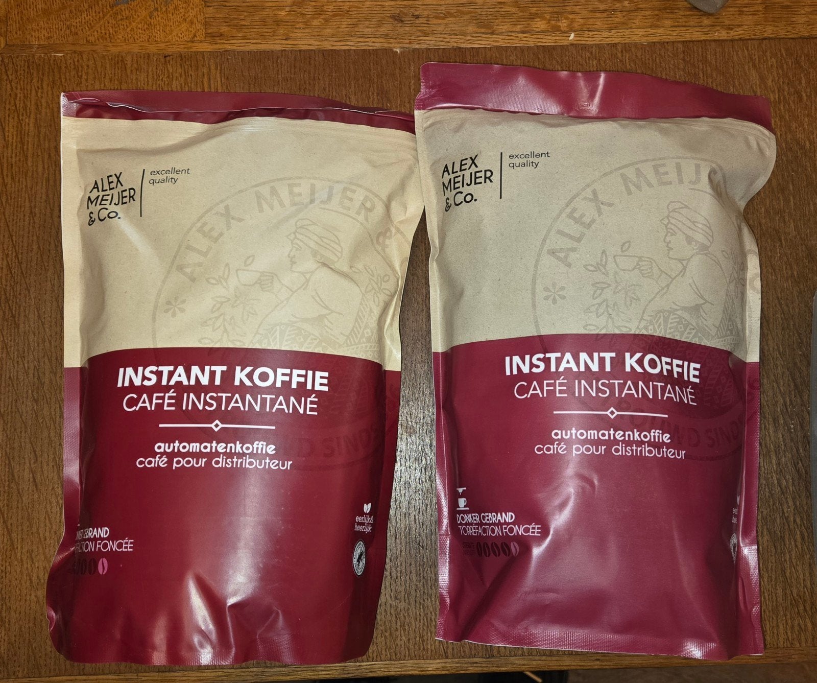 2 Alex Meijer & Co instant automaten koffie granulaat 500gr, Overige merken, Nespresso, Koffiebonen, Nieuw