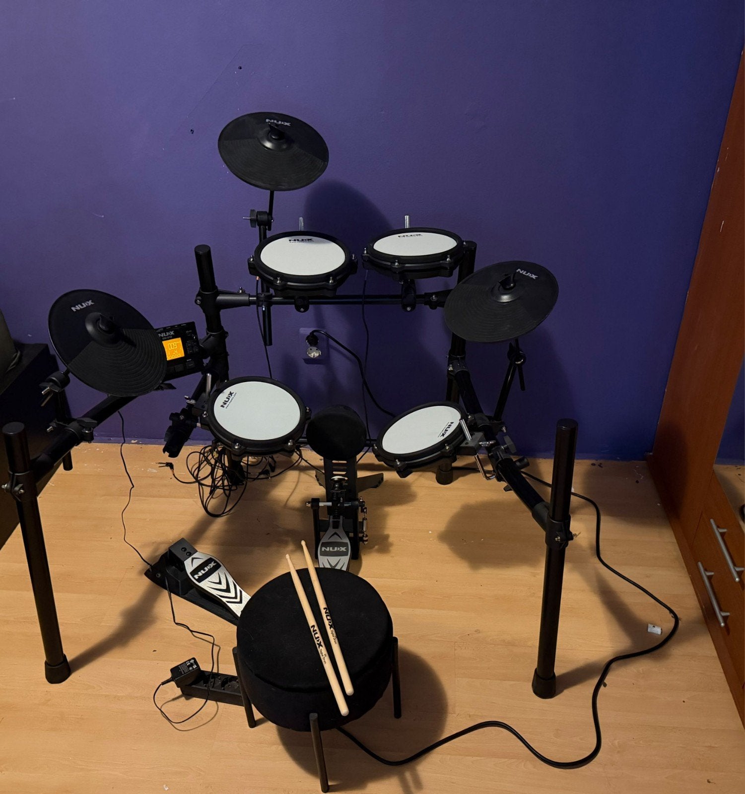 NUX DM-210 elektronisch drumstel — compleet, Muziek en Instrumenten, Ophalen of Verzenden, Zo goed als nieuw, Overige merken, Elektronisch