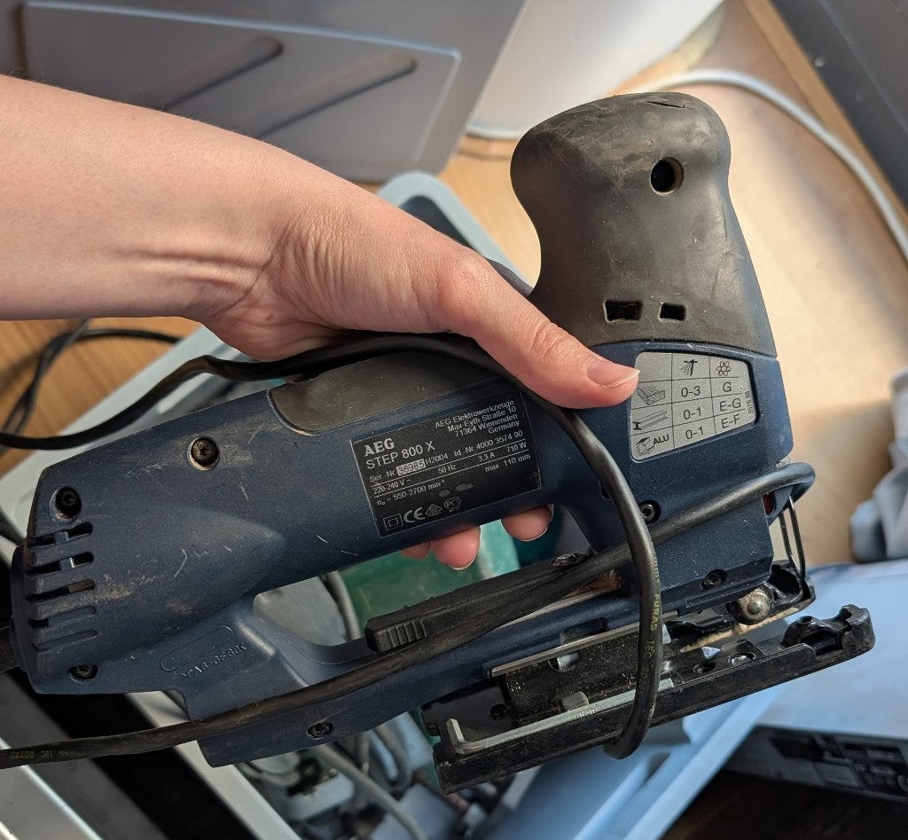 AEG STEP 800 X decoupeerzaag 710W zonder koffer, Ophalen of Verzenden, Gebruikt, Minder dan 600 watt, Overige typen