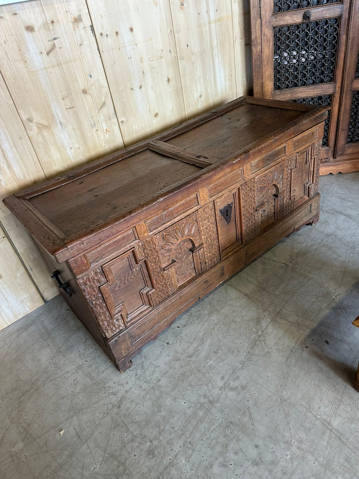 Antieke dekenkist, Antiek en Kunst, Ophalen of Verzenden