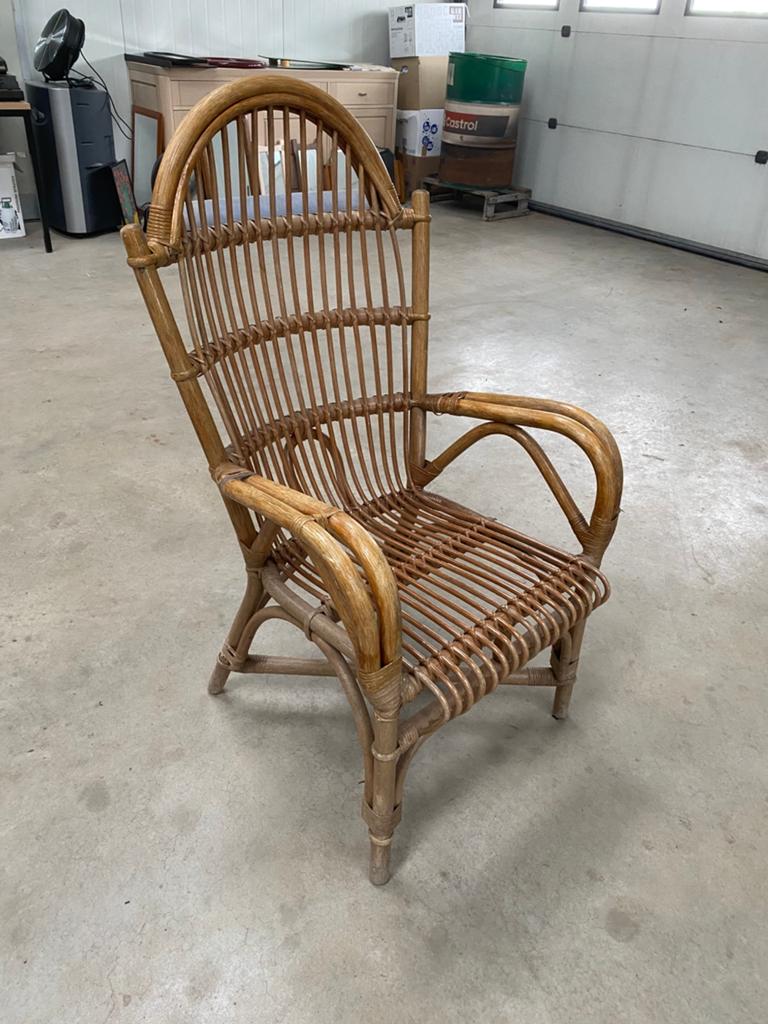 Vintage rotan stoel, Ophalen