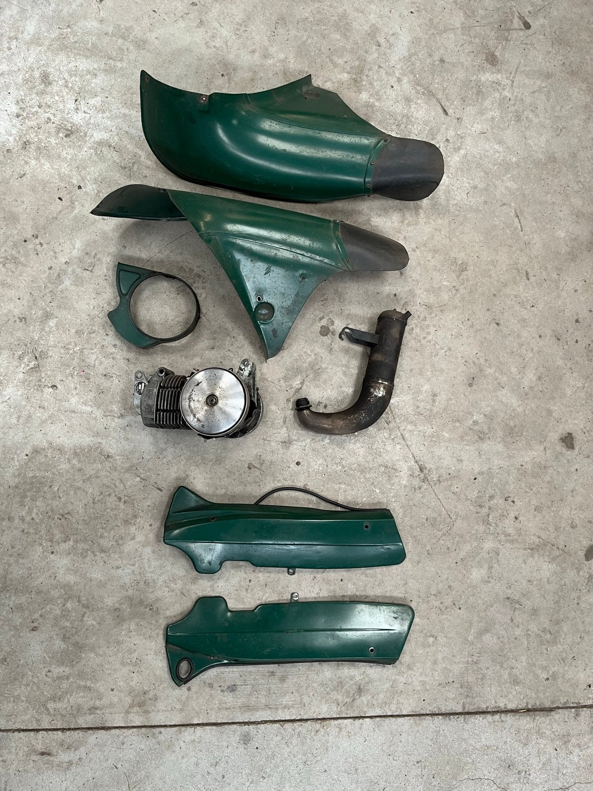 Mobylette Motobecane onderdelen - Blok, kappen en uitlaat, Ophalen of Verzenden, Gebruikt, Blok