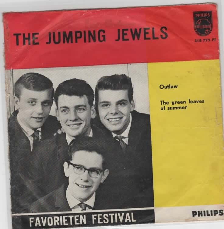 Nederbeat- Jumping Jewels- Outlaw, Gebruikt, 7 inch, Ophalen of Verzenden, Pop