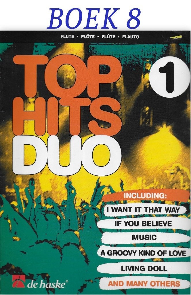 Bo19 bladmuziek boek 8 -- top hits duo 1 voor fluit, Ophalen of Verzenden, Zo goed als nieuw, Artiest of Componist, Populair