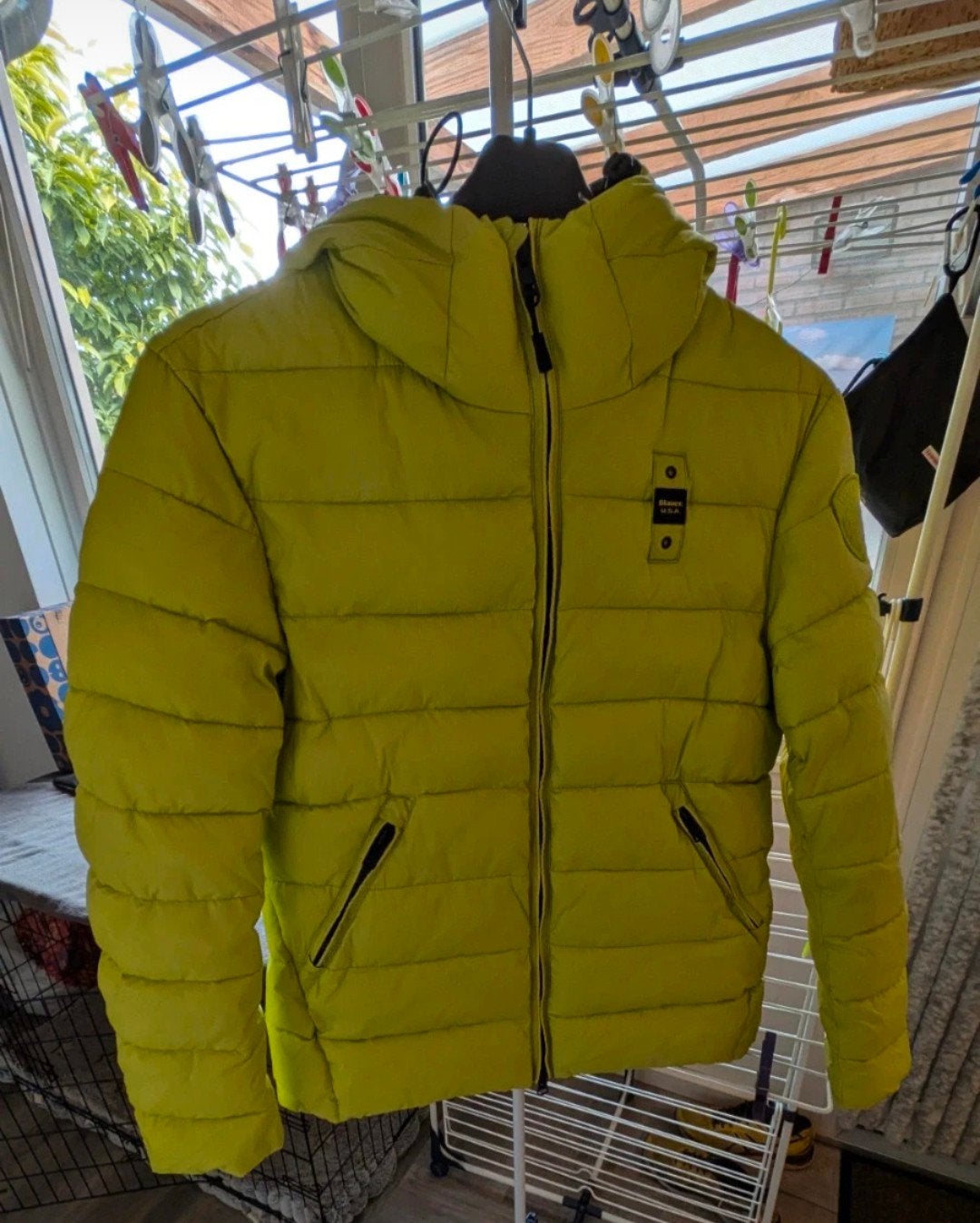 Blauer USA donsjack - Maat S -, Blauer USA, Ophalen of Verzenden, Zo goed als nieuw, Groen