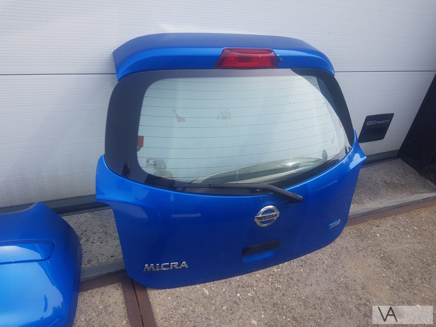 Nissan Micra 2010 - 2017 achterklep blauw nette staat €150, Auto-onderdelen, Gebruikt, -, Ophalen of Verzenden, Achter