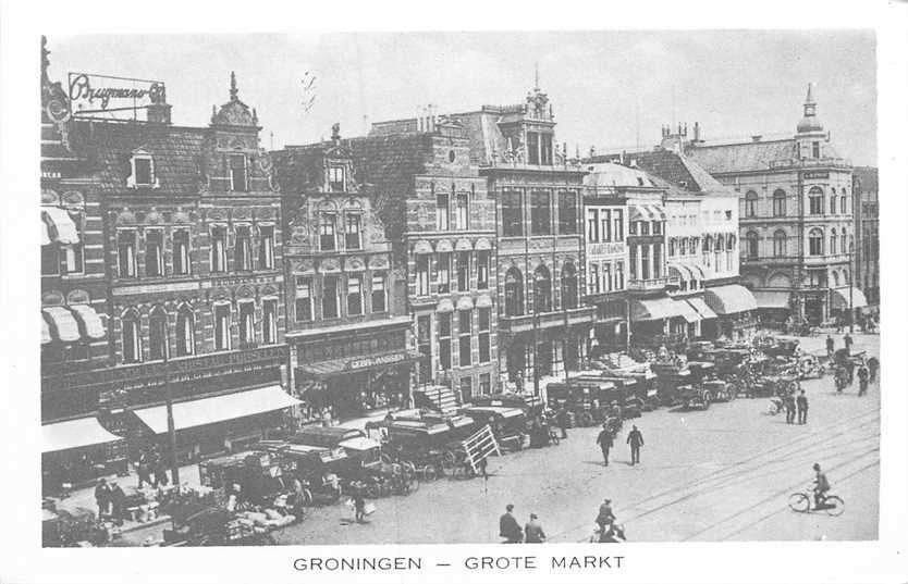 300-119-033 Groningen Grote Markt, Verzenden, Voor 1920, Groningen