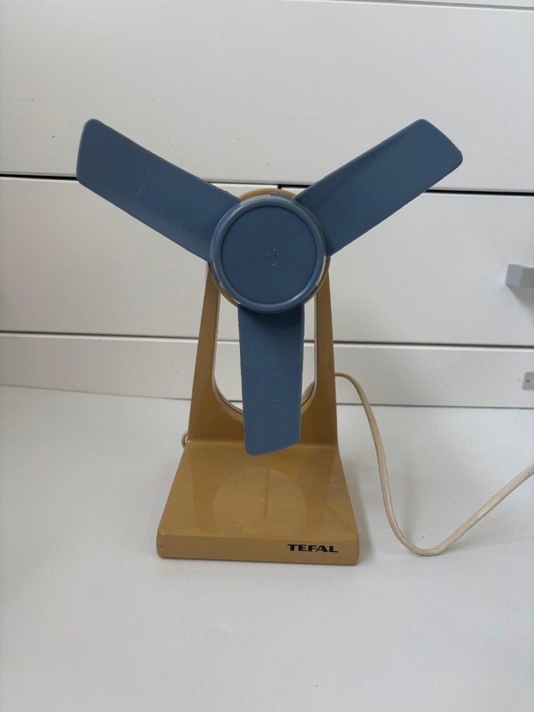 Vintage Calor Tefal 8513 ventilator werkend met schade, Ophalen of Verzenden, Huis en Inrichting