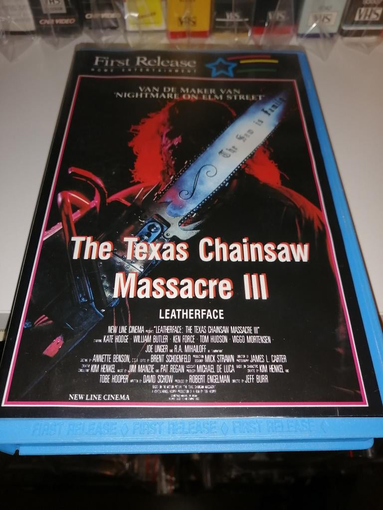 VHS ex-rental - The Texas Chainsaw Massacre III, Cd's en Dvd's, VHS | Film, Vanaf 16 jaar, Ophalen of Verzenden, Gebruikt, Horror