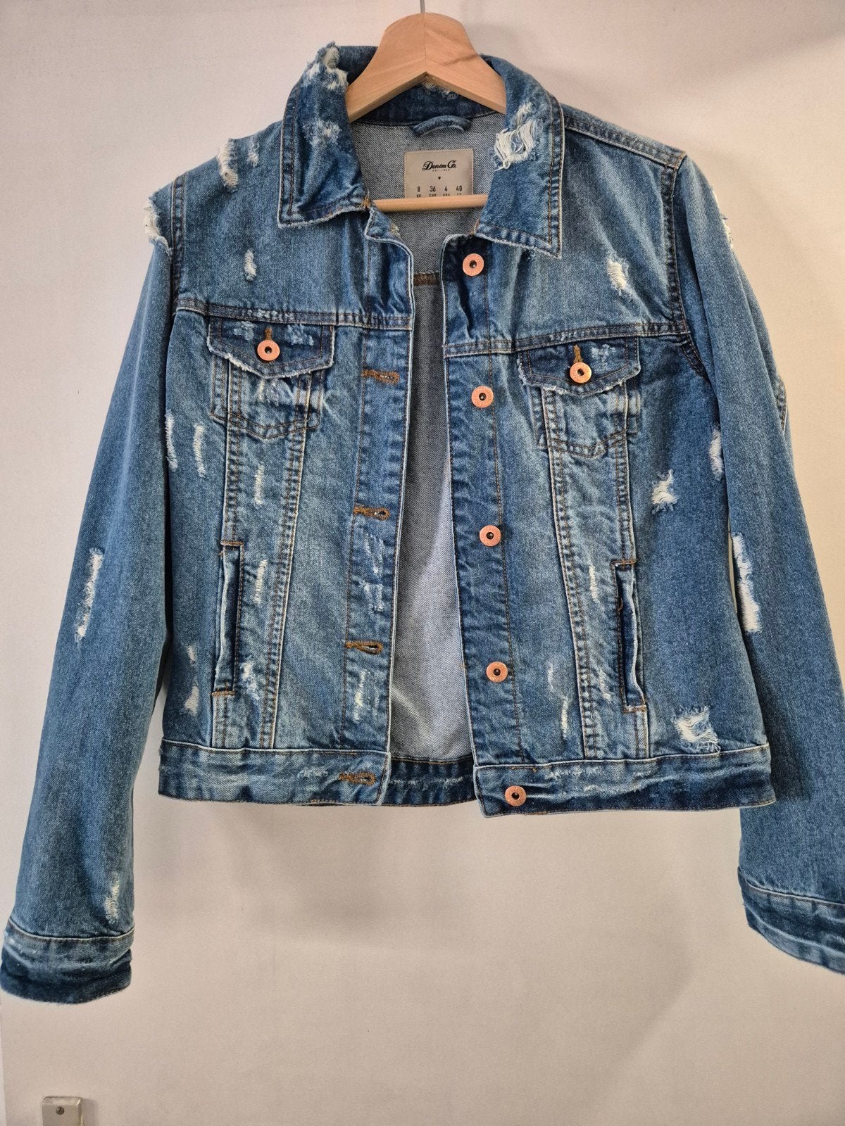 Nieuw spijkerjasje maat 36, Ophalen of Verzenden, Nieuw, Maat 36 (S), Blauw
