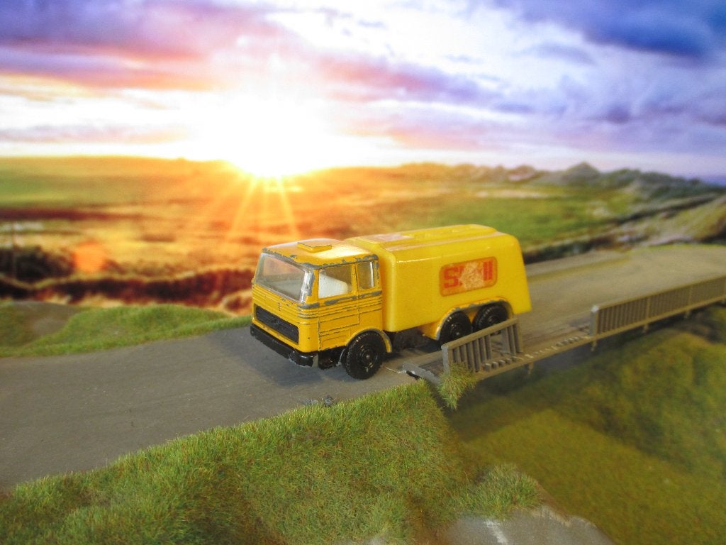 Mercedes Benz LP - Efsi SHELL Tankwagen ( eerste wiel-type ), Ophalen of Verzenden, Gebruikt, Bus of Vrachtwagen, Efsi