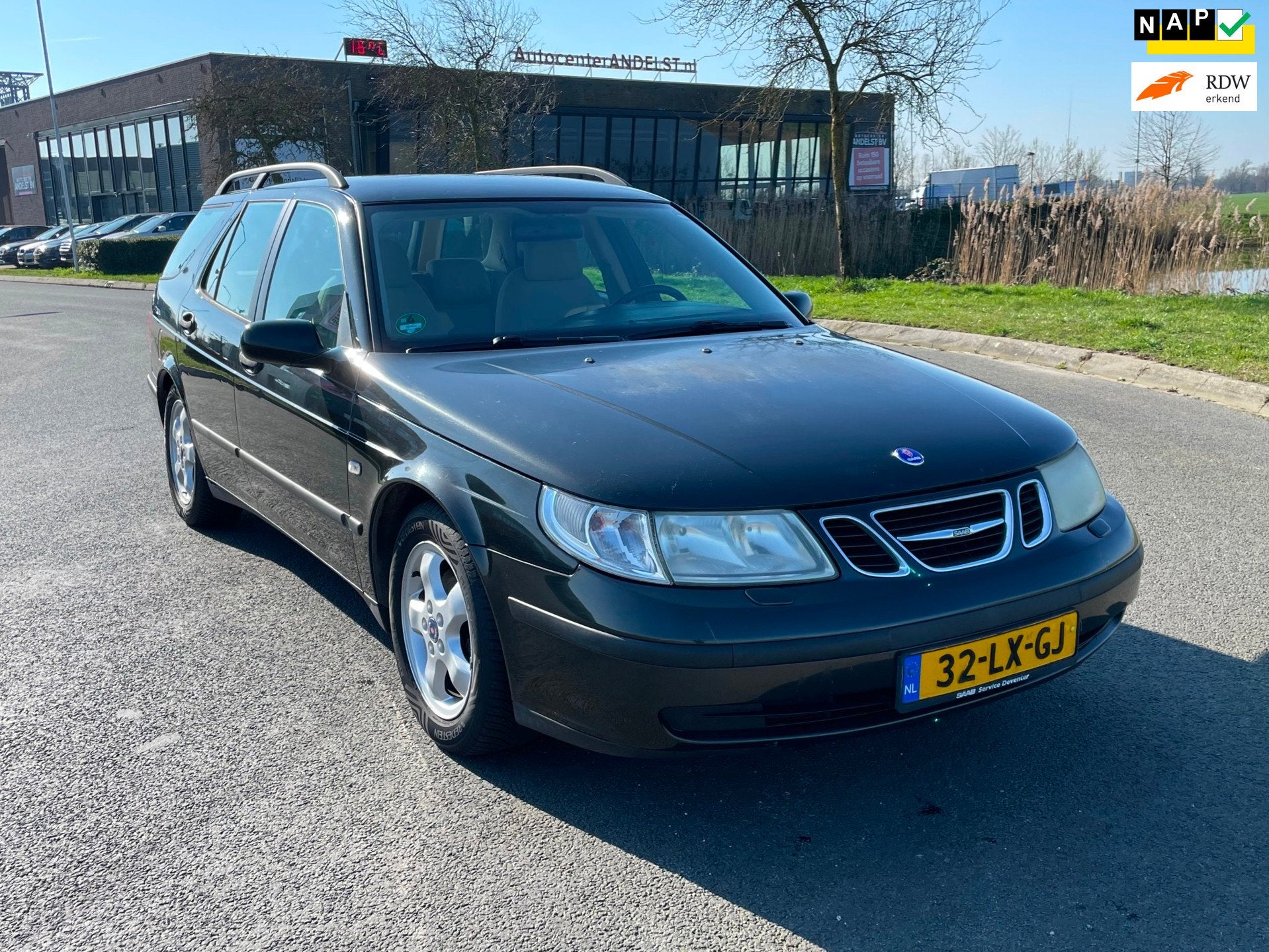 Saab 9-5 Estate 2.0t Linear Business Pack, Trekhaak, Cruise/, Auto's, Stof, Beige, 4 cilinders, 150 pk