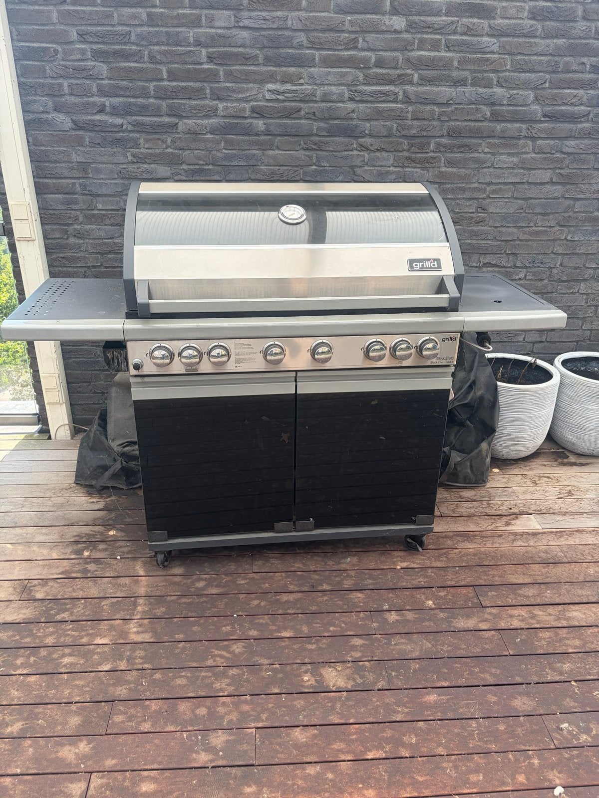 Zo goed als nieuwe gas BBQ met accessoires en hoes, Ophalen, Zo goed als nieuw