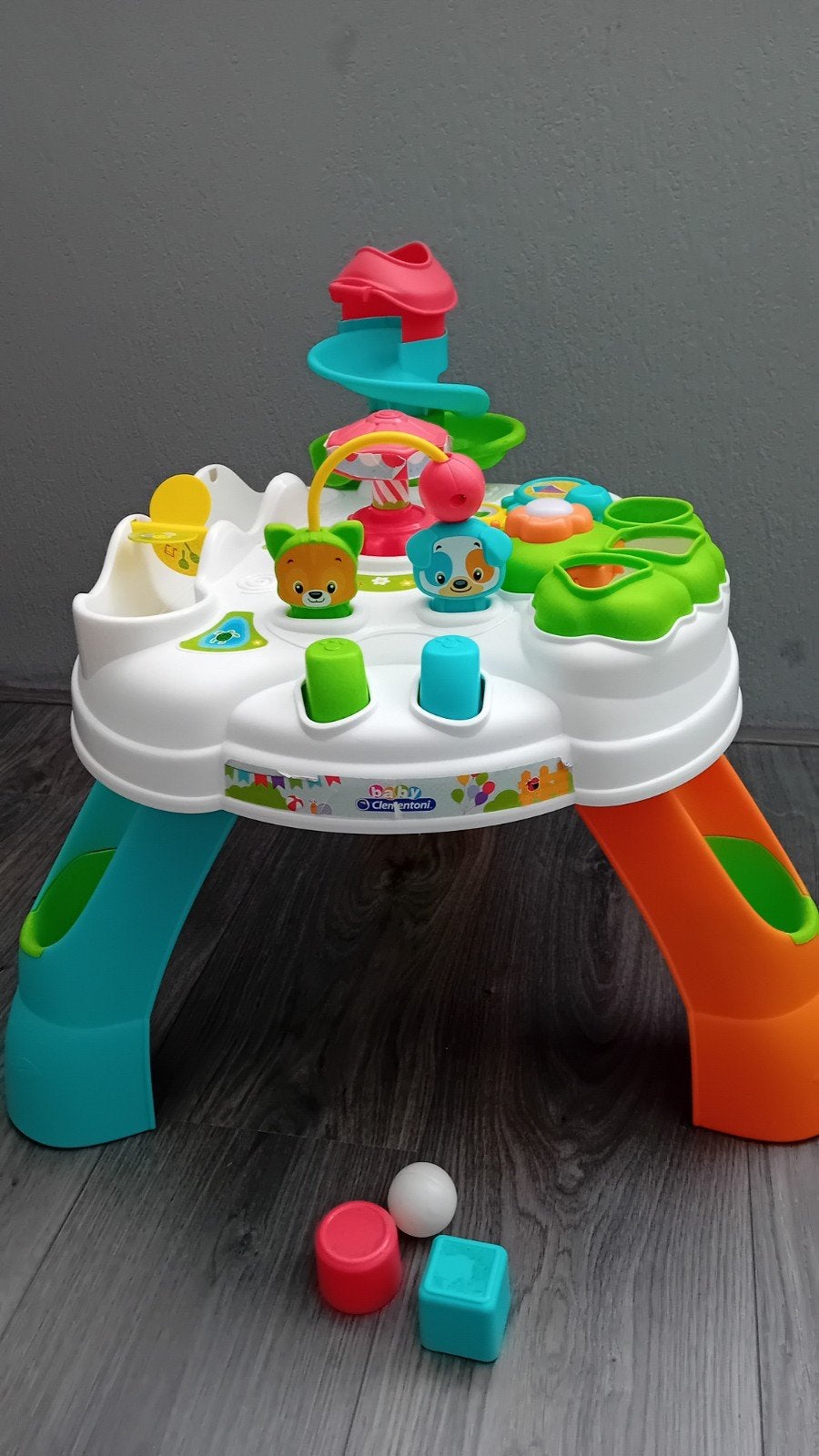 Clementoni baby activiteitentafel, Ophalen