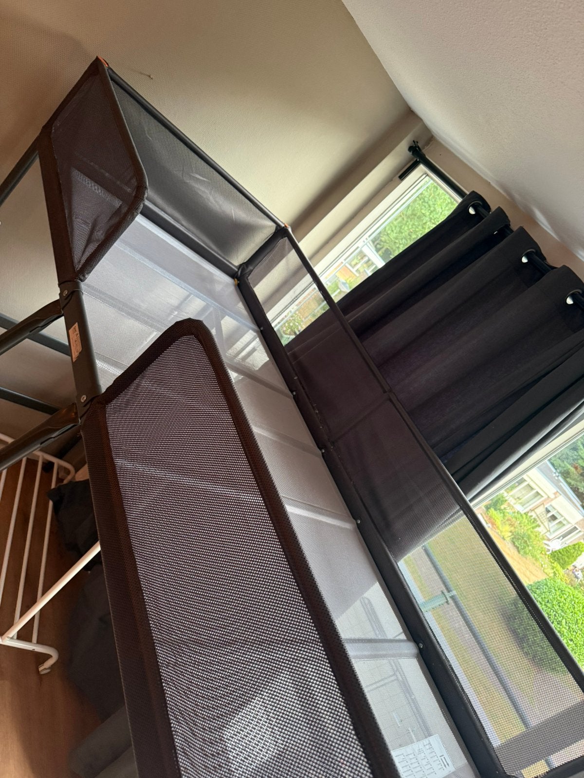 Bed 1 pesoon, Ophalen of Verzenden, Zo goed als nieuw, Eenpersoons, Hoogslaper