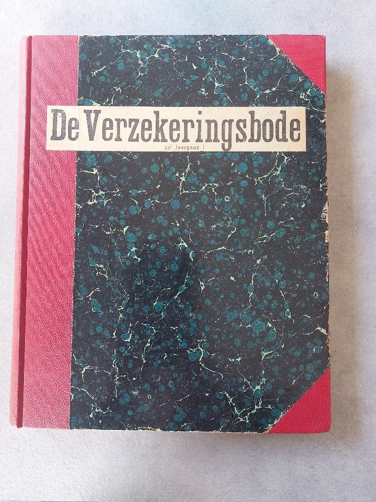 Twee boeken; de Verzekeringsbode - 28e en 34e Jaargang, Ophalen of Verzenden, Diverse auteurs