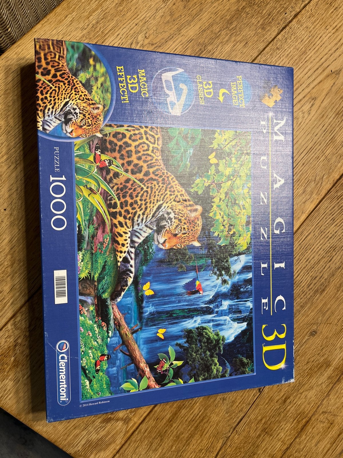 Clementoni Magic Puzzle 3D Jaguar 1000 stukjes, Ophalen, 500 t/m 1500 stukjes, Gebruikt, Legpuzzel