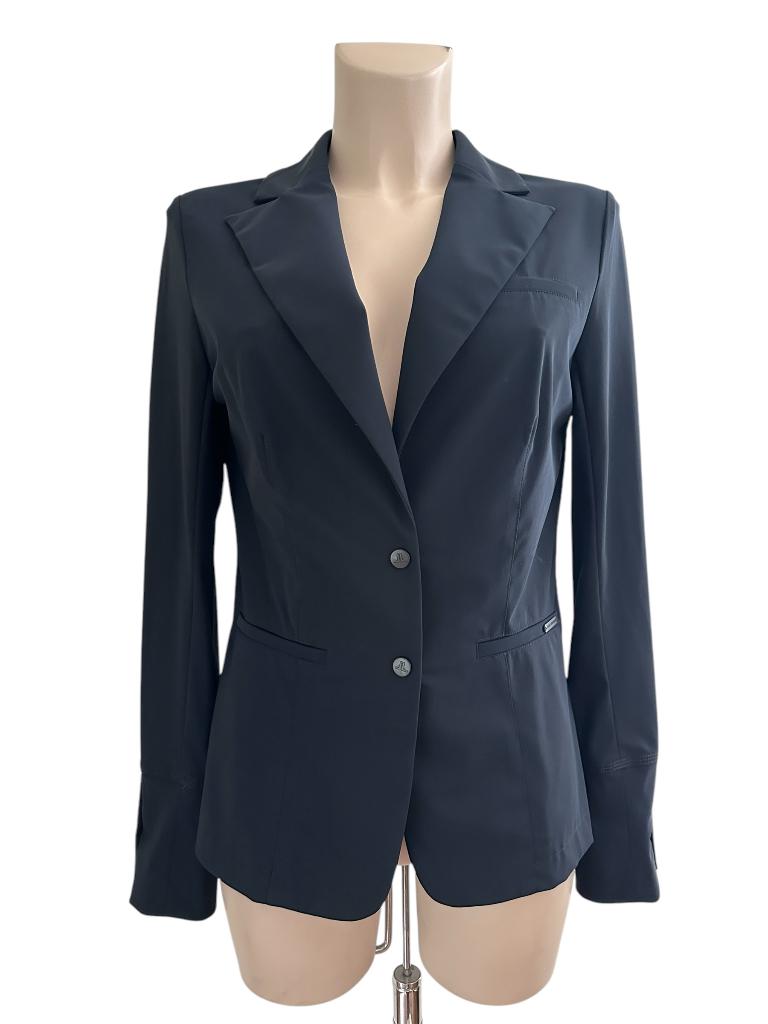 Jane Lushka blazer M, Kleding | Dames, Jasjes, Kostuums en Pakken, Zo goed als nieuw, Maat 38/40 (M), Blauw, Verzenden