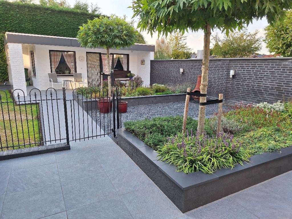 vijverranden muurafdekkers zwart kleurvast basalt actie, Tuin en Terras, Vijvers, Ophalen of Verzenden, Nieuw
