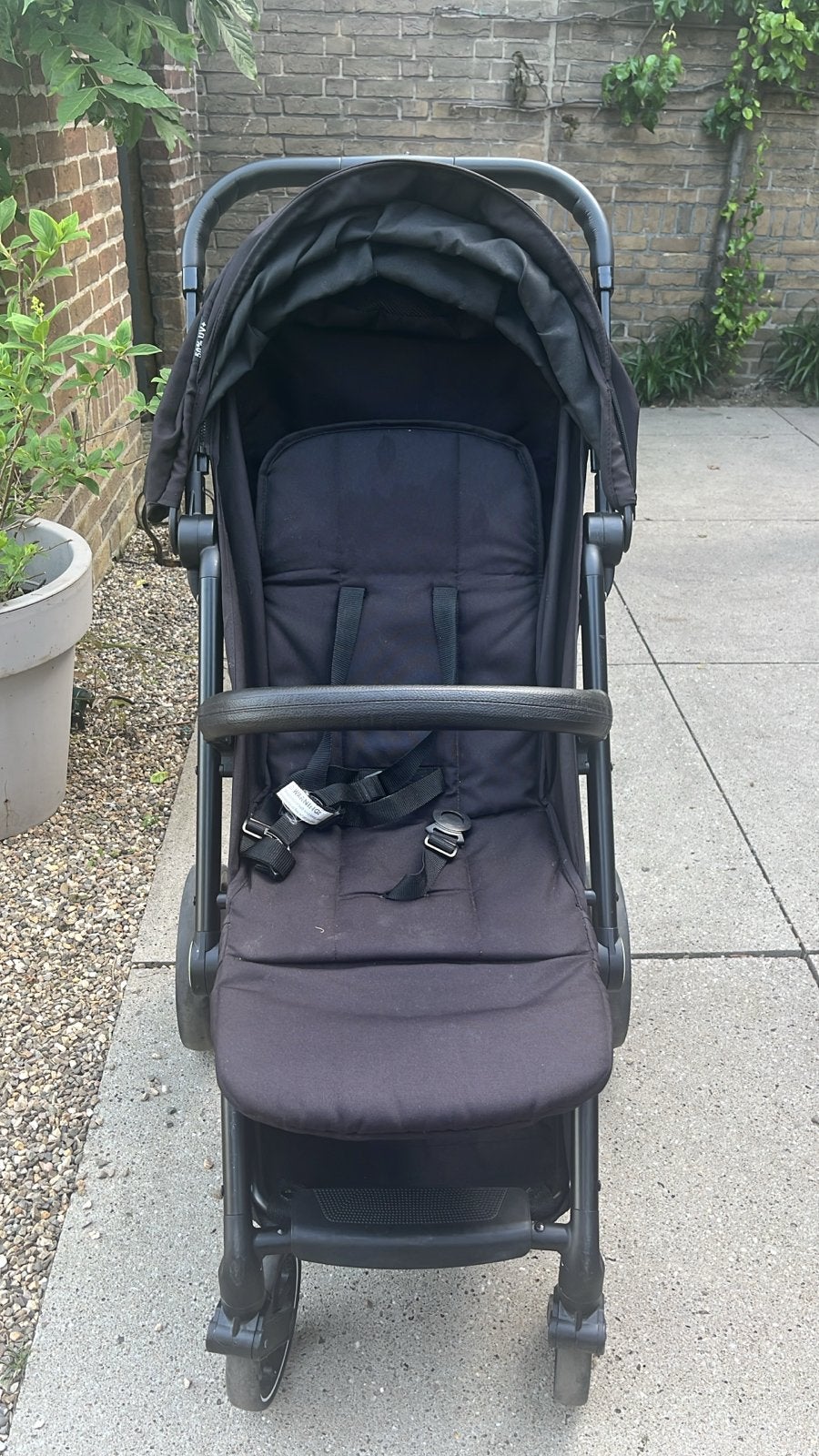 Compacte en complete kinderwagen deryan, Ophalen of Verzenden, Gebruikt, Overige merken, Verstelbare rugleuning