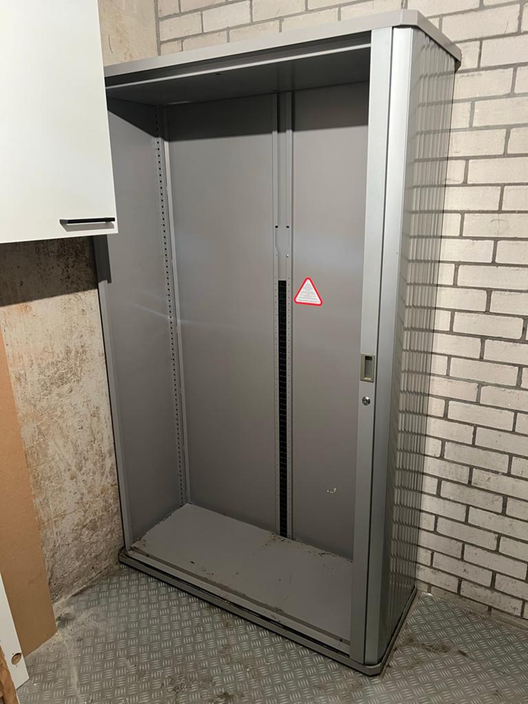 Metalen dossierkast met roldeur - Grijs, Gebruikt, Metaal, 50 tot 75 cm, 50 tot 100 cm