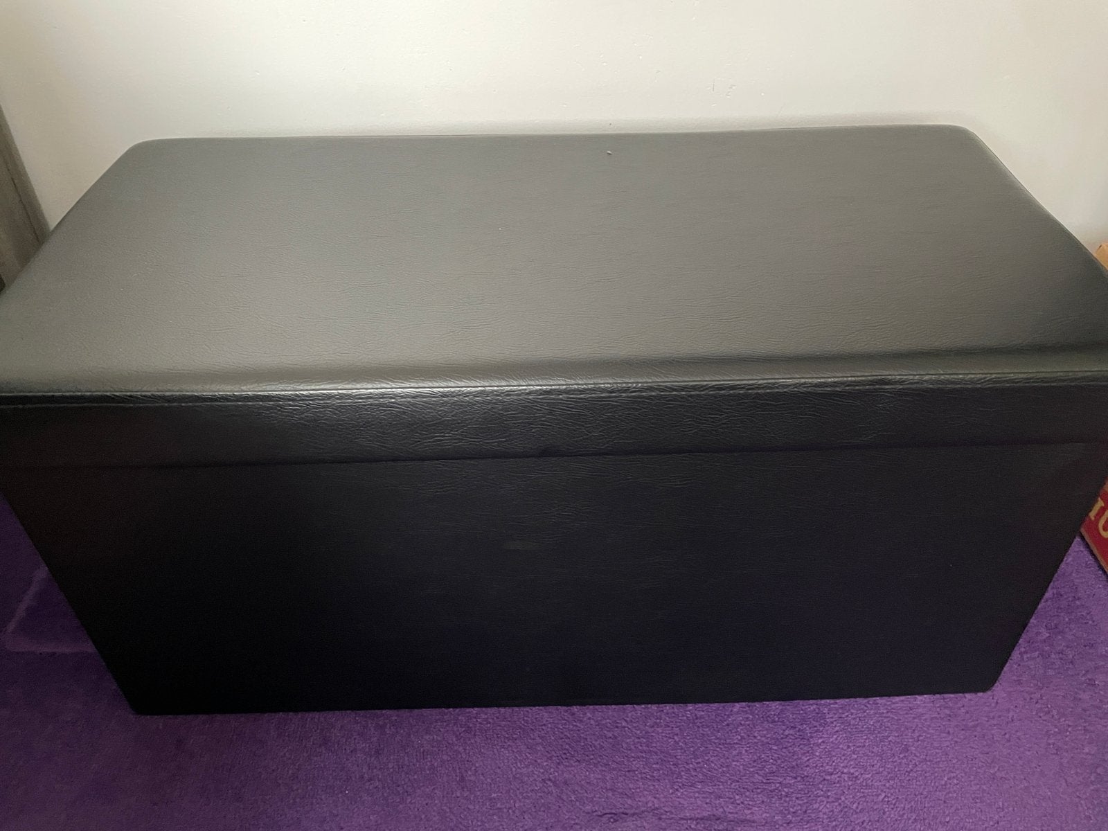 Nieuw Zitbank met opbergruimte - Zwart kunstleer, Ophalen, Kunststof, Eenpersoons, Nieuw