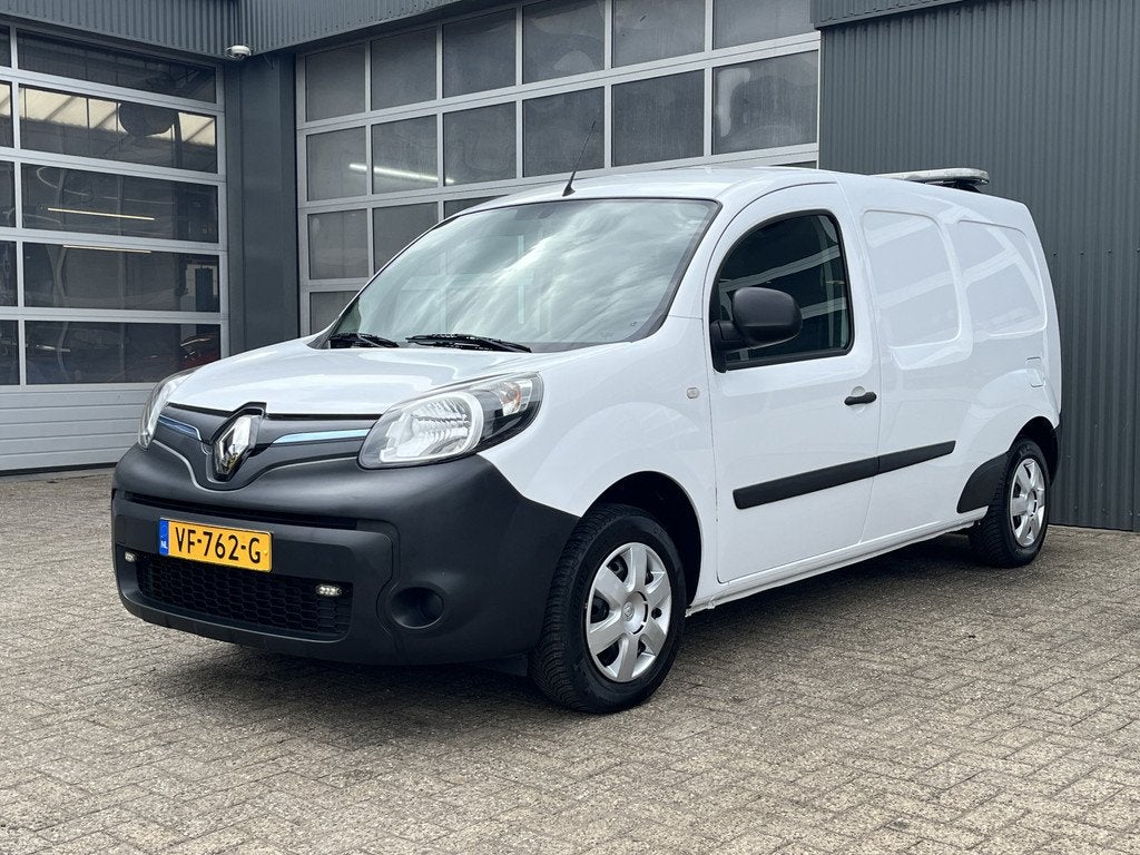 Renault Kangoo Express Z.E. Maxi koop eigendom Airco Kastinr, Auto's, Stof, Gebruikt, Wit, Origineel Nederlands
