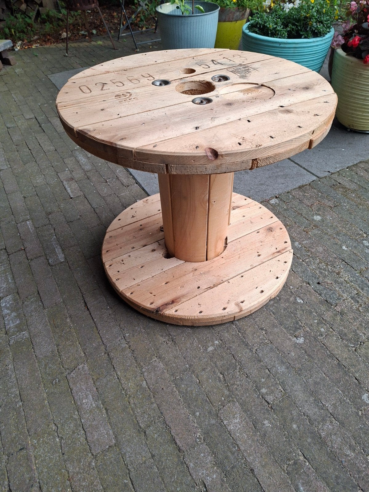 nieuwe mooie houten haspel, Minder dan 55 cm, Rond, Nieuw, Hout