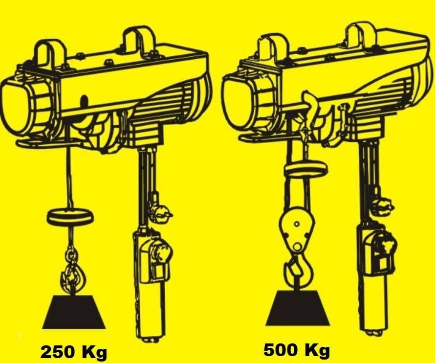 Elektrische takel 250 / 500 Kg (12M), Verzenden