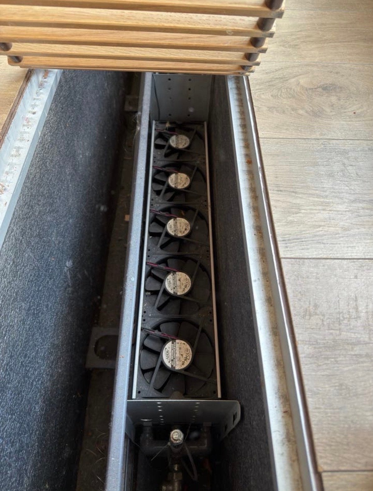 3x 5 ventilatoren voor convector voor Jaga, Ophalen, Gebruikt, Radiatorventilator