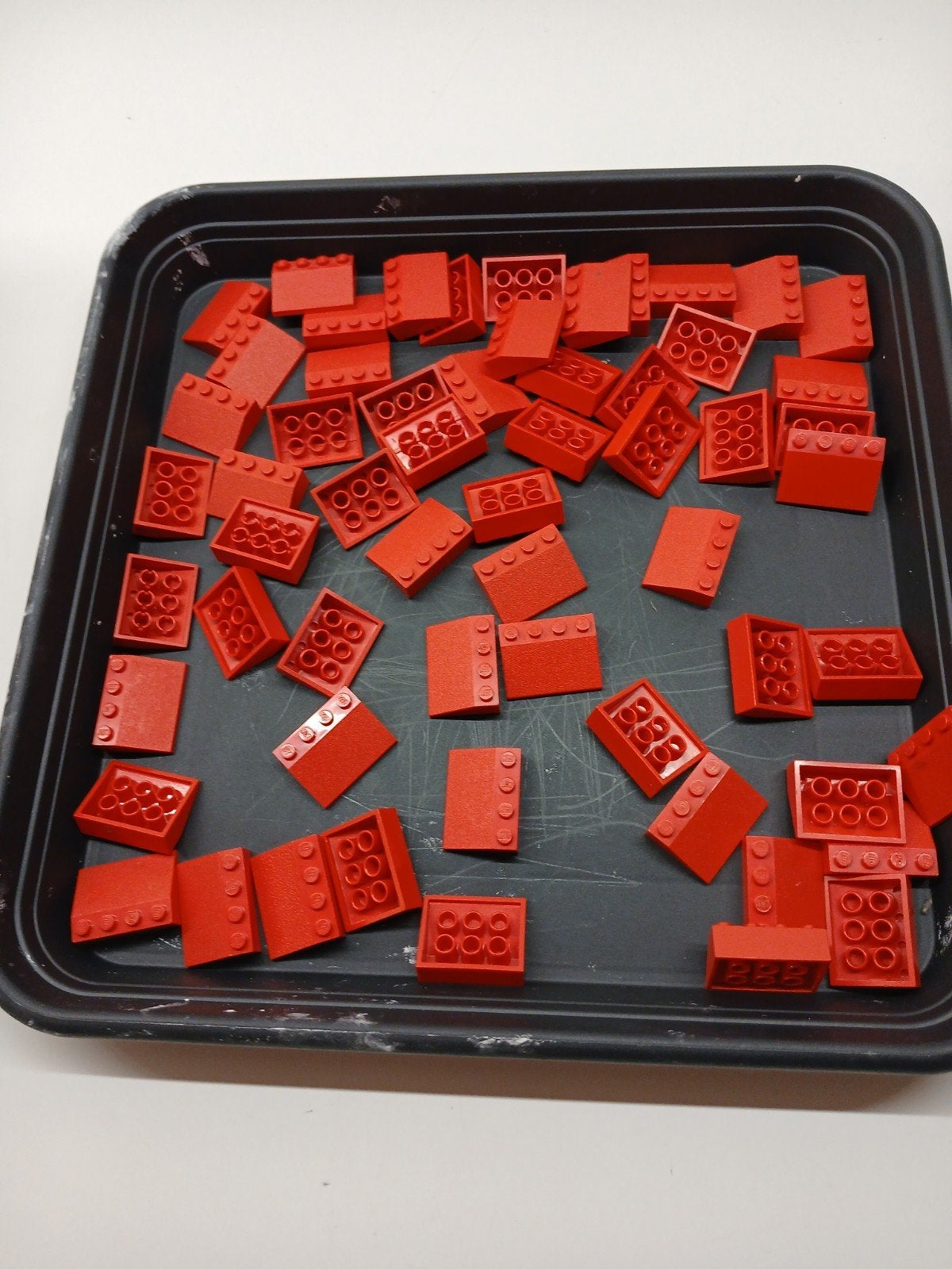 60x rode dakpan lego 4x3 33, Kinderen en Baby's, Speelgoed | Duplo en Lego, Ophalen of Verzenden