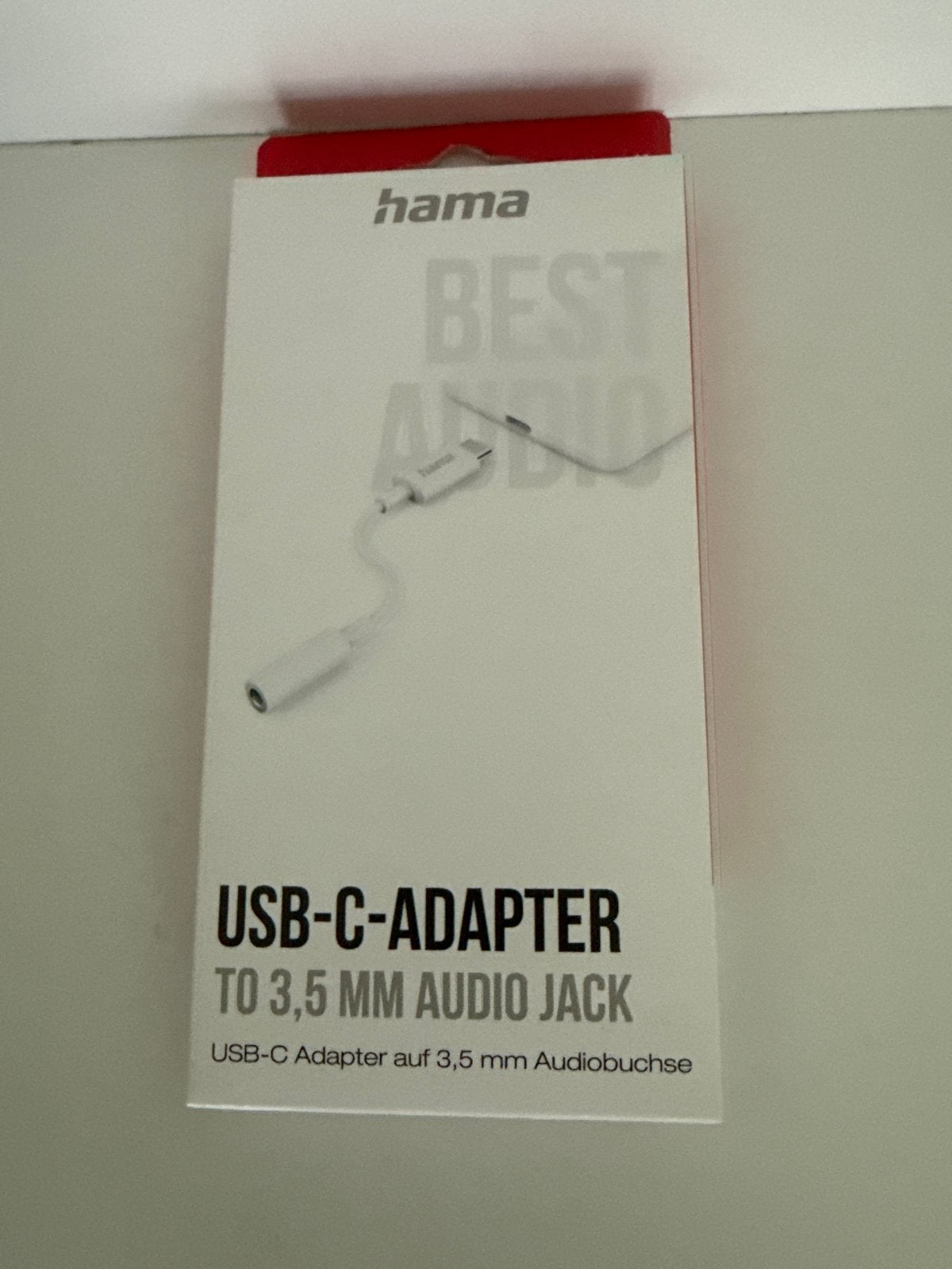 Hama USB-C naar 3,5 mm Audio Jack Adapter, Ophalen of Verzenden, Nieuw, Minder dan 2 meter, Overige kabels