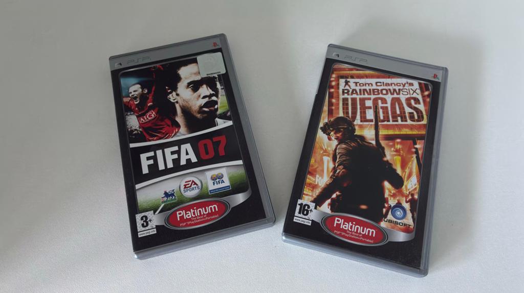 PSP Games: FIFA 07 & Rainbow Six Vegas, Gebruikt, 1 speler, Ophalen of Verzenden, Vanaf 3 jaar