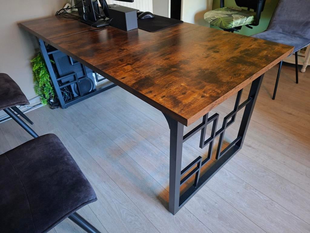Eettafel 160 x 80 x 75 donkerbruin, Ophalen, Overige materialen, Gebruikt, Design