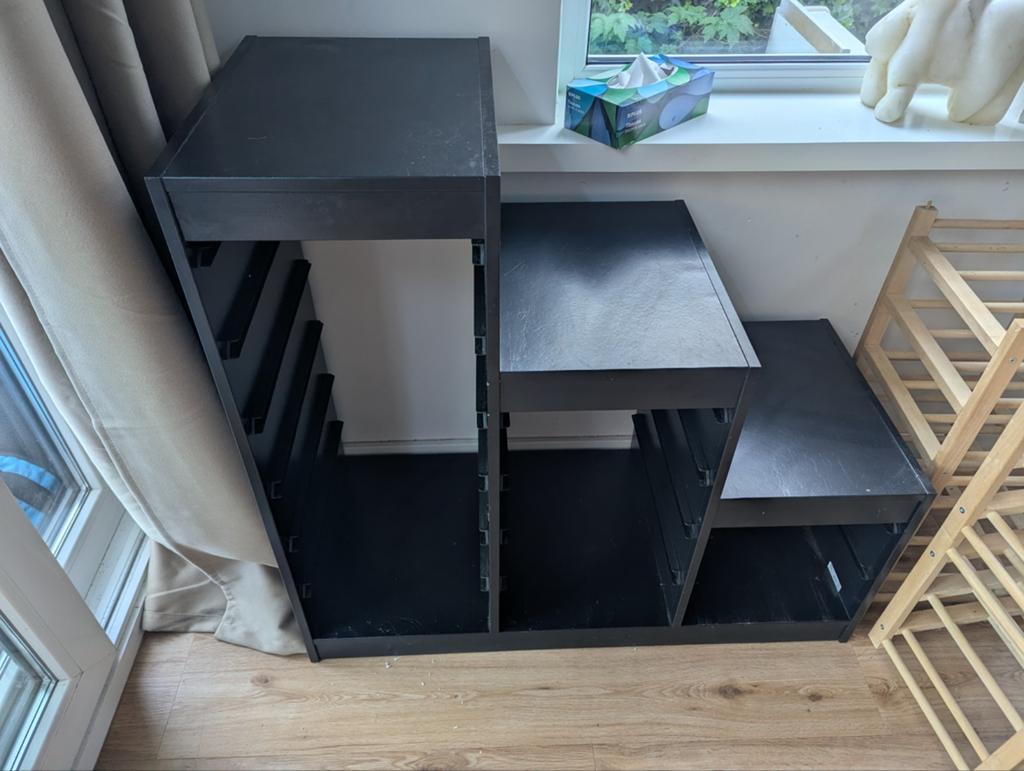 IKEA Trofast Opbergsysteem Zwart - Gebruikt, Kinderen en Baby's, Kinderkamer | Commodes en Kasten, Gebruikt, Kast, 100 cm of meer