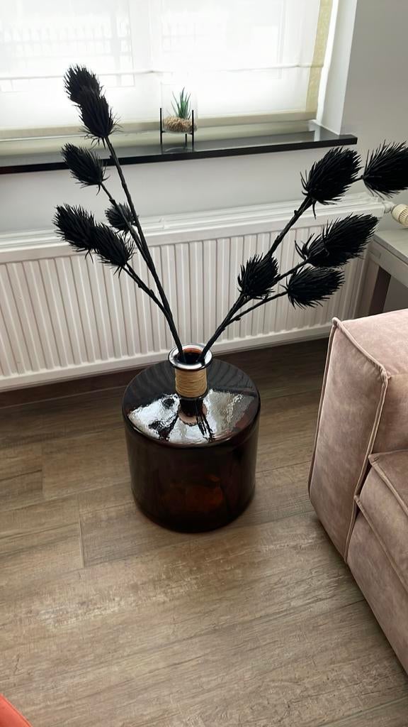 Vaas bruin coco maison, Ophalen of Verzenden, Zo goed als nieuw, Overige kleuren, Glas