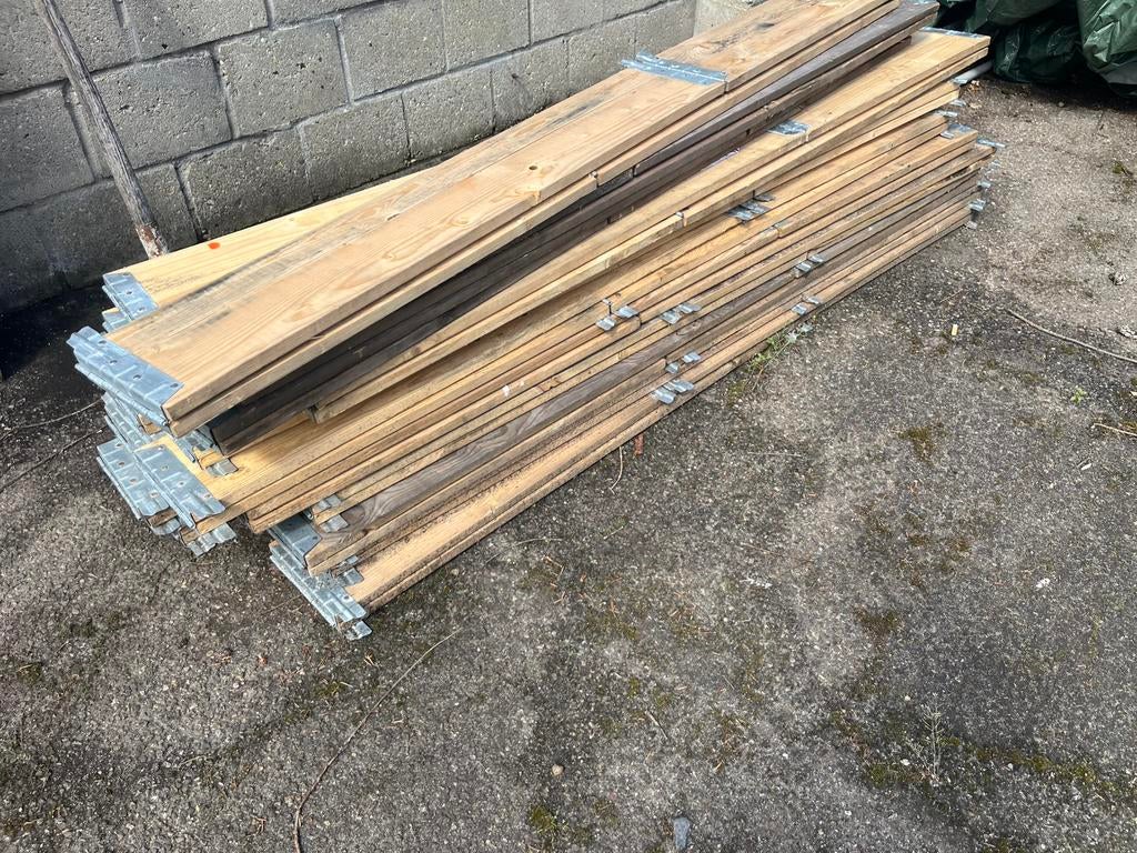 Euro pallet inklapbare randen voor om de pallet te plaatsen, Ophalen, Zo goed als nieuw, 50 mm of meer, Minder dan 200 cm