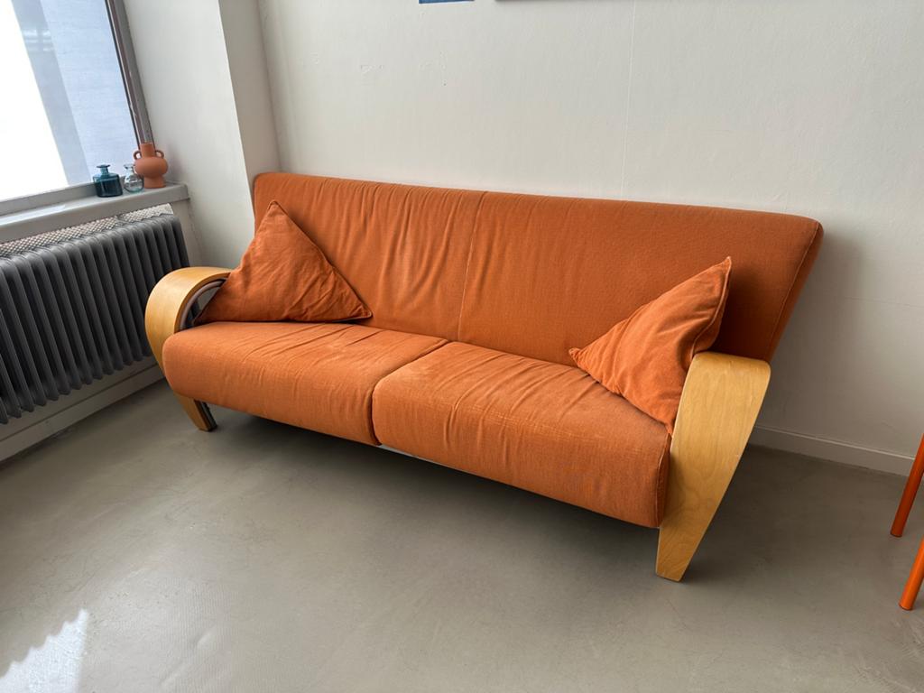 Harvink Design bank 2 zits, Ophalen, Gebruikt, Tweepersoons, 75 tot 100 cm