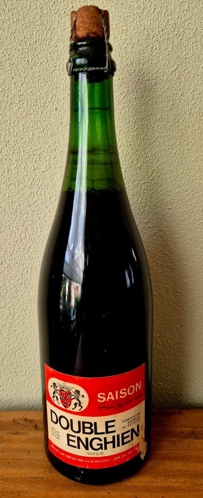 Fles Double Enghien (Saison) bier Edingen België verzamel, Ophalen of Verzenden, Zo goed als nieuw, Flesje(s), Overige merken