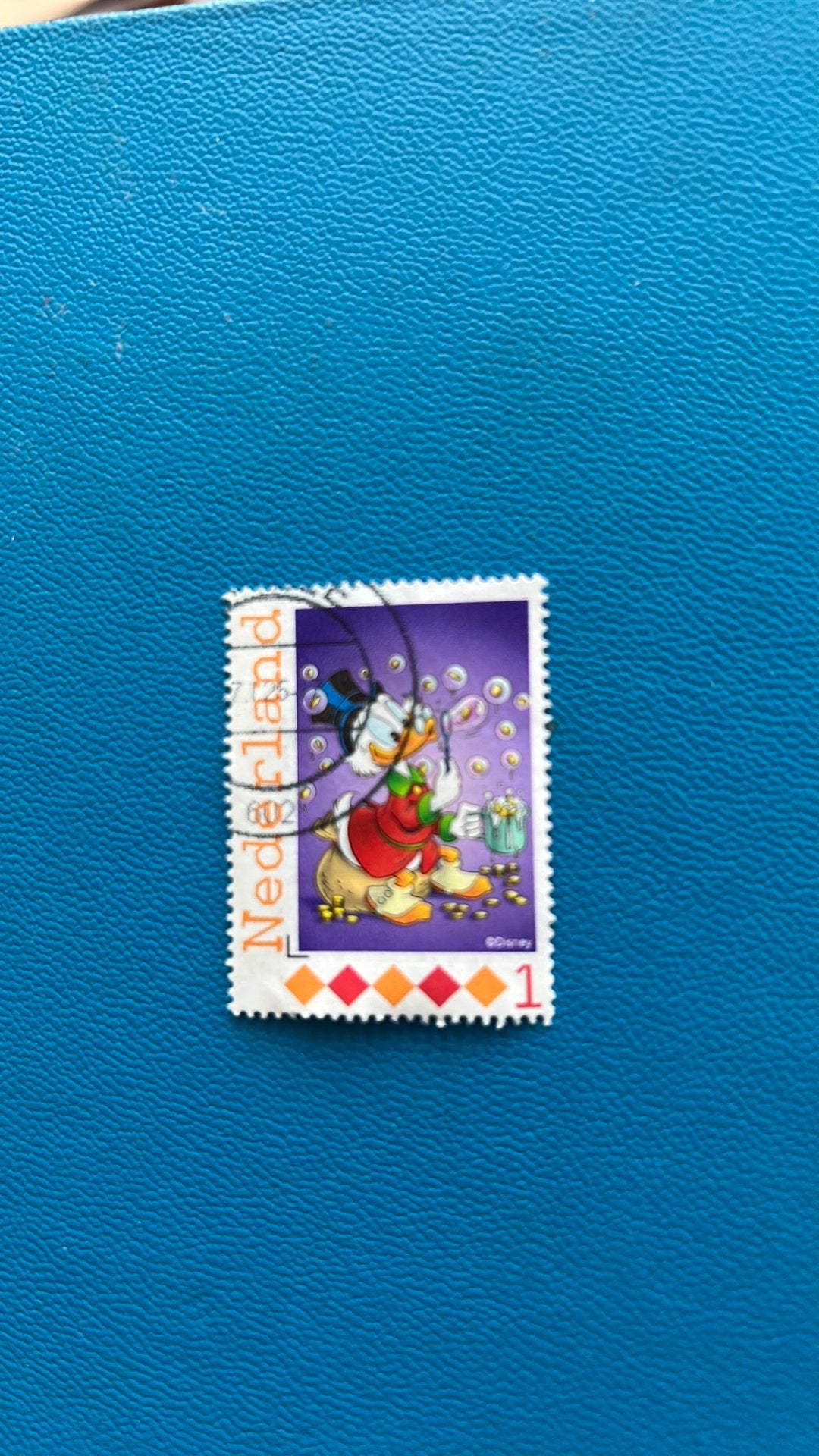 Nederland Dagobert Duck, Verzenden, Gestempeld
