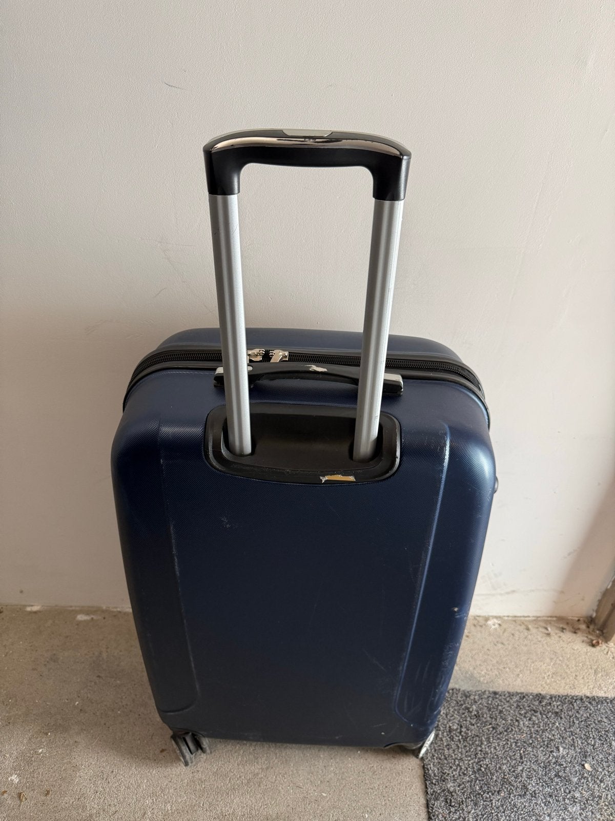 Adventure Bags Koffer - Blauw - Gebruikt, Gebruikt, Hard kunststof, 35 tot 45 cm, Uitschuifbare handgreep